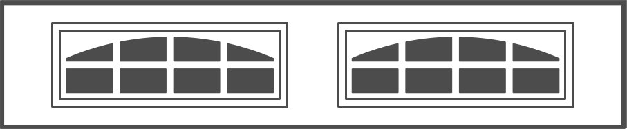 Cascade Stamped Shaker Window Insert